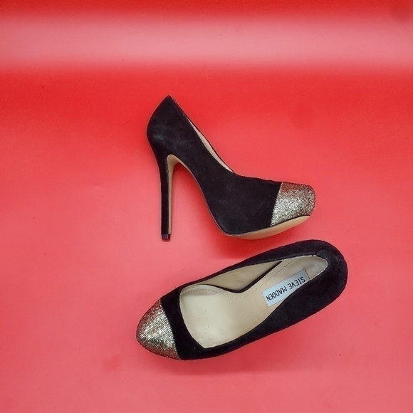 Steve Madden P Kavit Heels Women's 7.5M Black Shoes - Picture 14 of 16